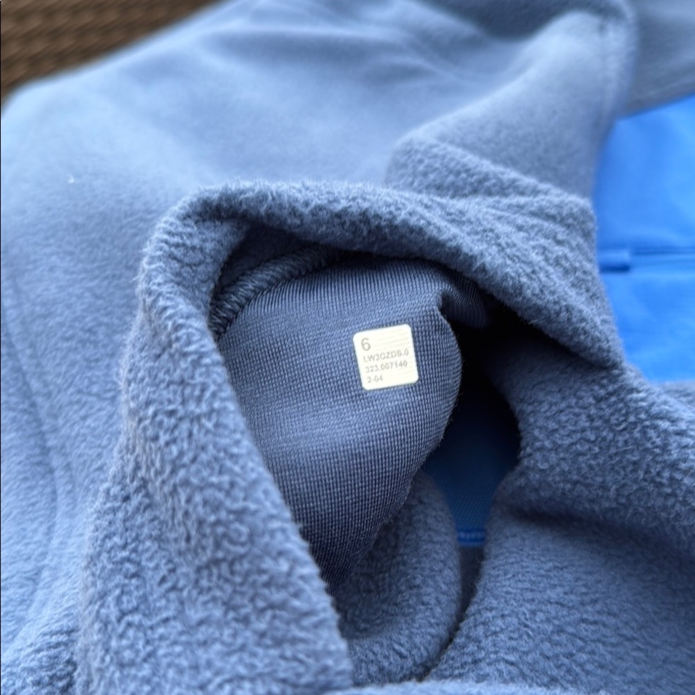Lululemon Scuba Half Zip Hoodie - Two-Tone Blue, Youth Size 6
